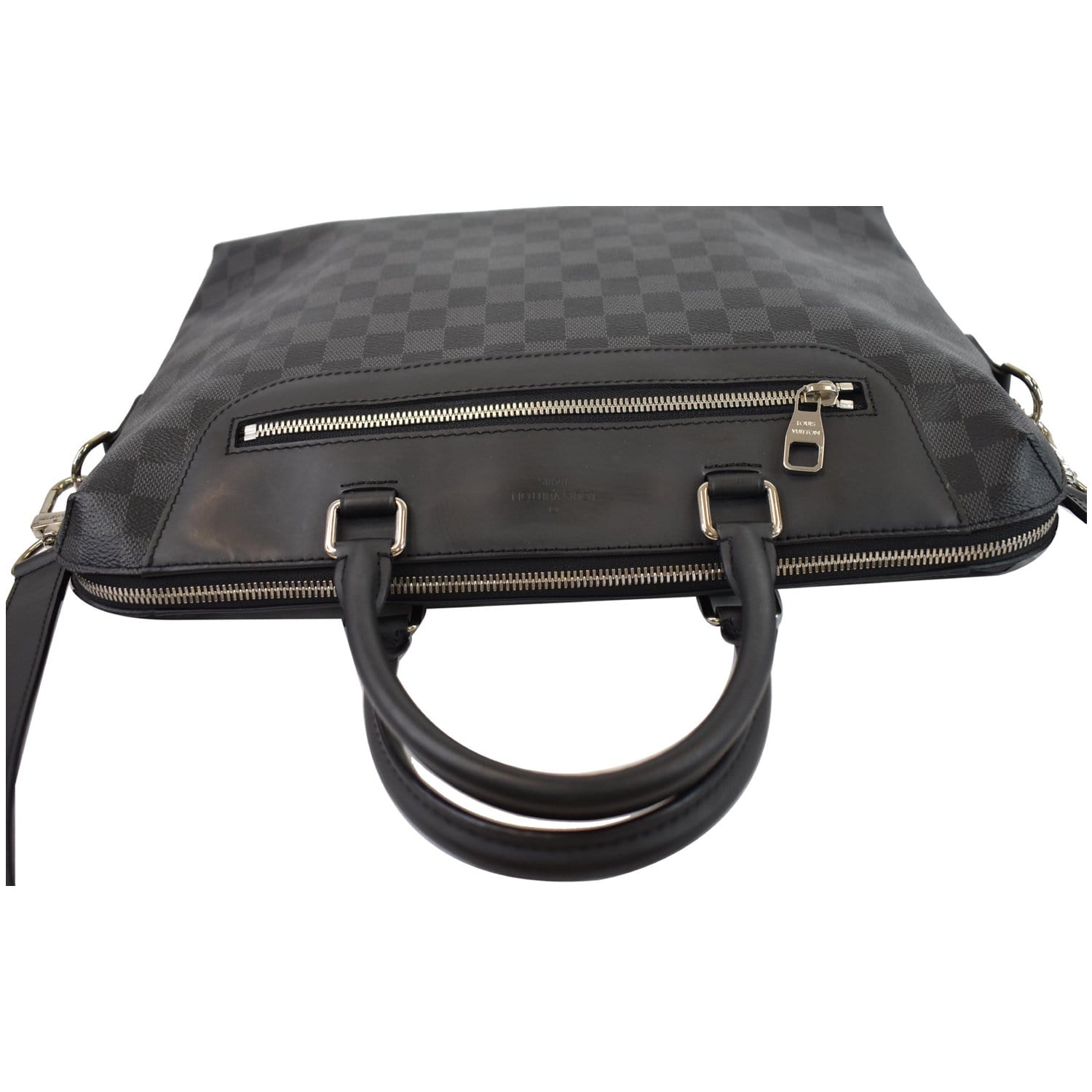 LOUIS VUITTON Porte-Documents Jour Graphite Briefcase Shoulder Bag Black - 20% OFF