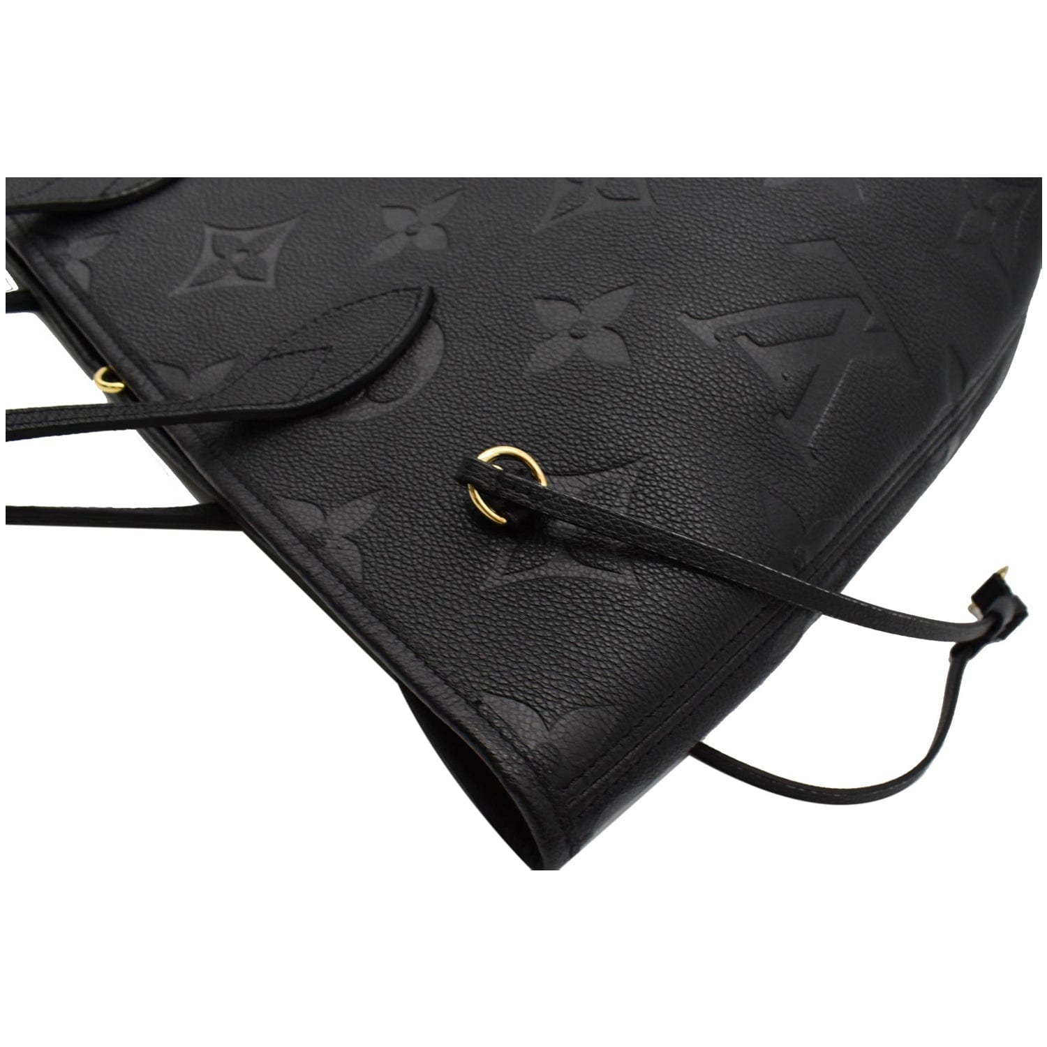 LOUIS VUITTON Neverfull MM Monogram Empreinte Tote Bag Black