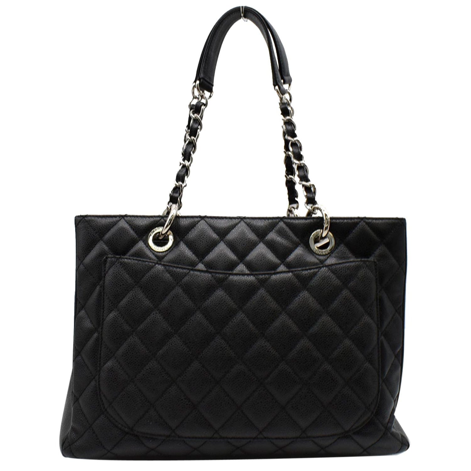 Chanel Grand Shopping GST Caviar Leather Tote Bag Black