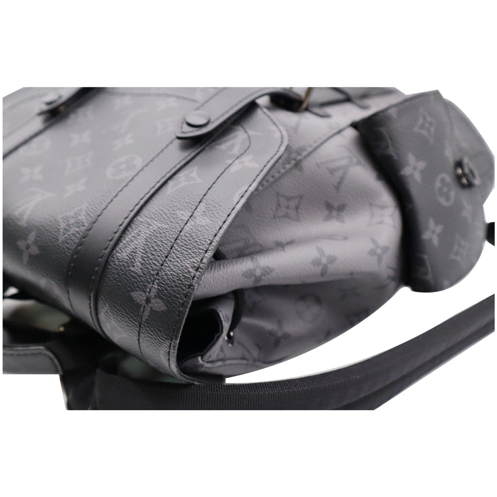 LOUIS VUITTON Christopher PM Reverse Monogram Eclipse Backpack Bag Black