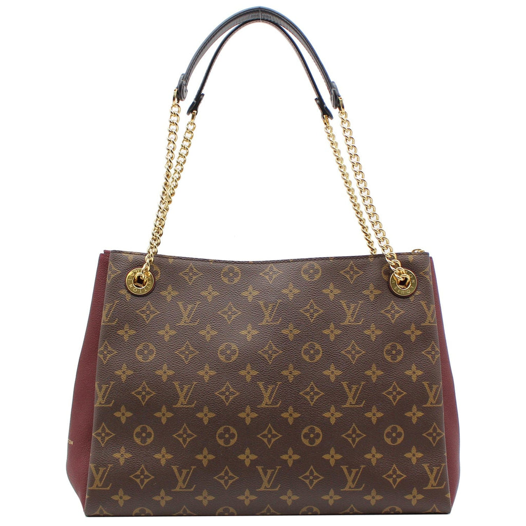 LOUIS VUITTON Surene MM Monogram Canvas Shoulder Bag Bordeaux