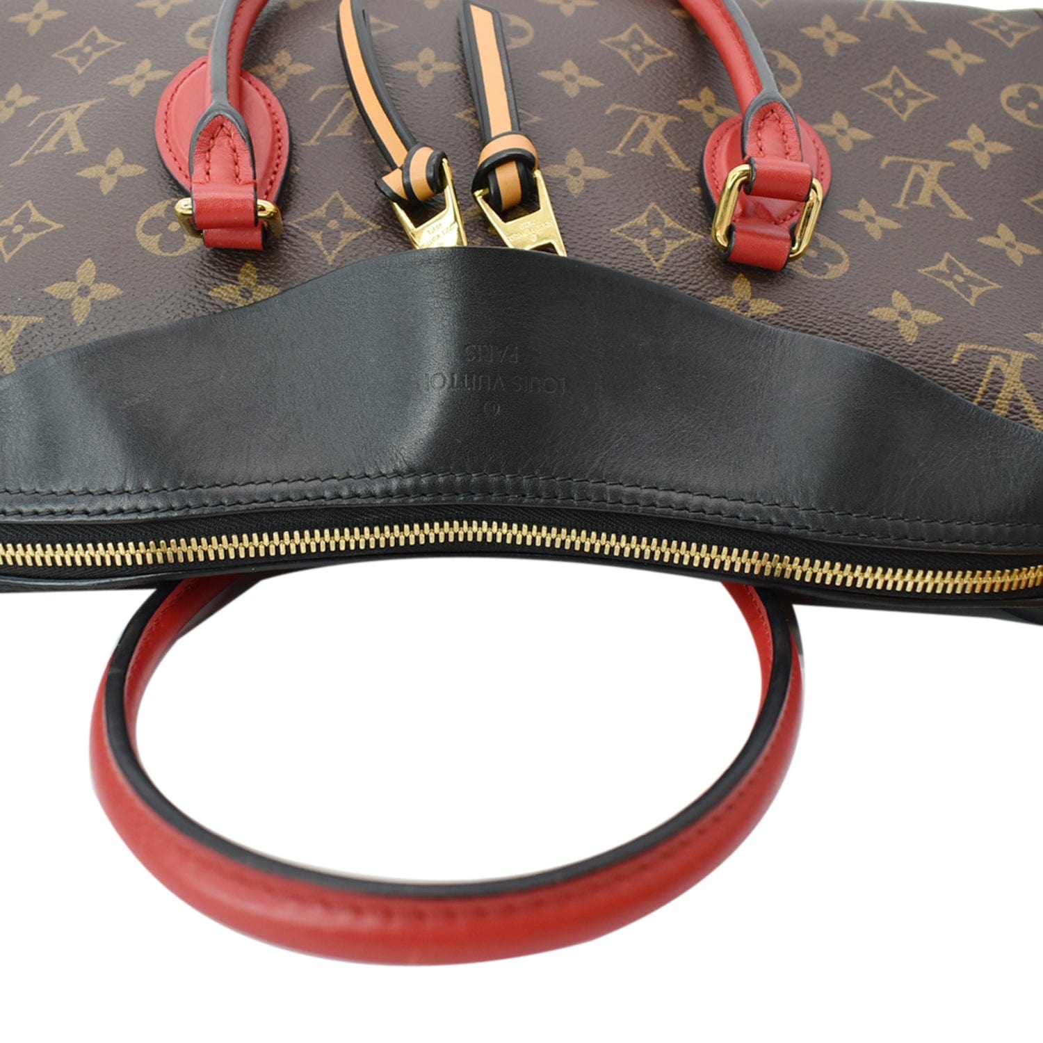 LOUIS VUITTON Tuileries Monogram Canvas Tote Shoulder Bag Brown