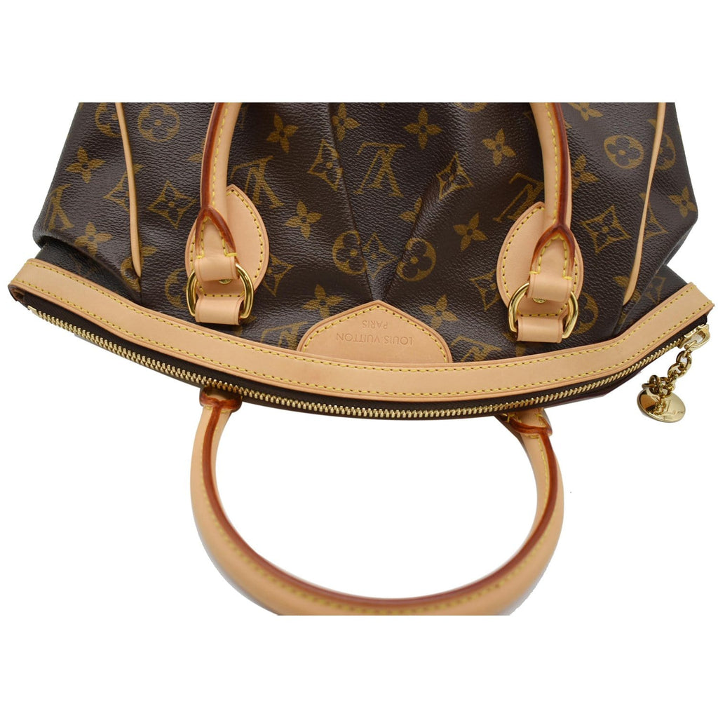 LOUIS VUITTON Tivoli PM Monogram Canvas Shoulder Bag Brown