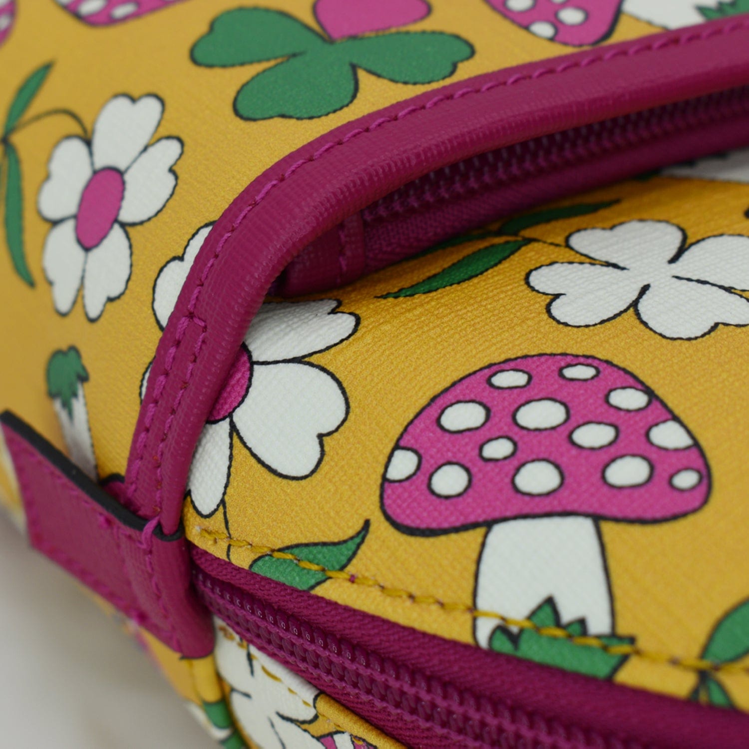 GUCCI Girls Floral Printed Gucci Coated Canvas Backpack Multicolor 271327