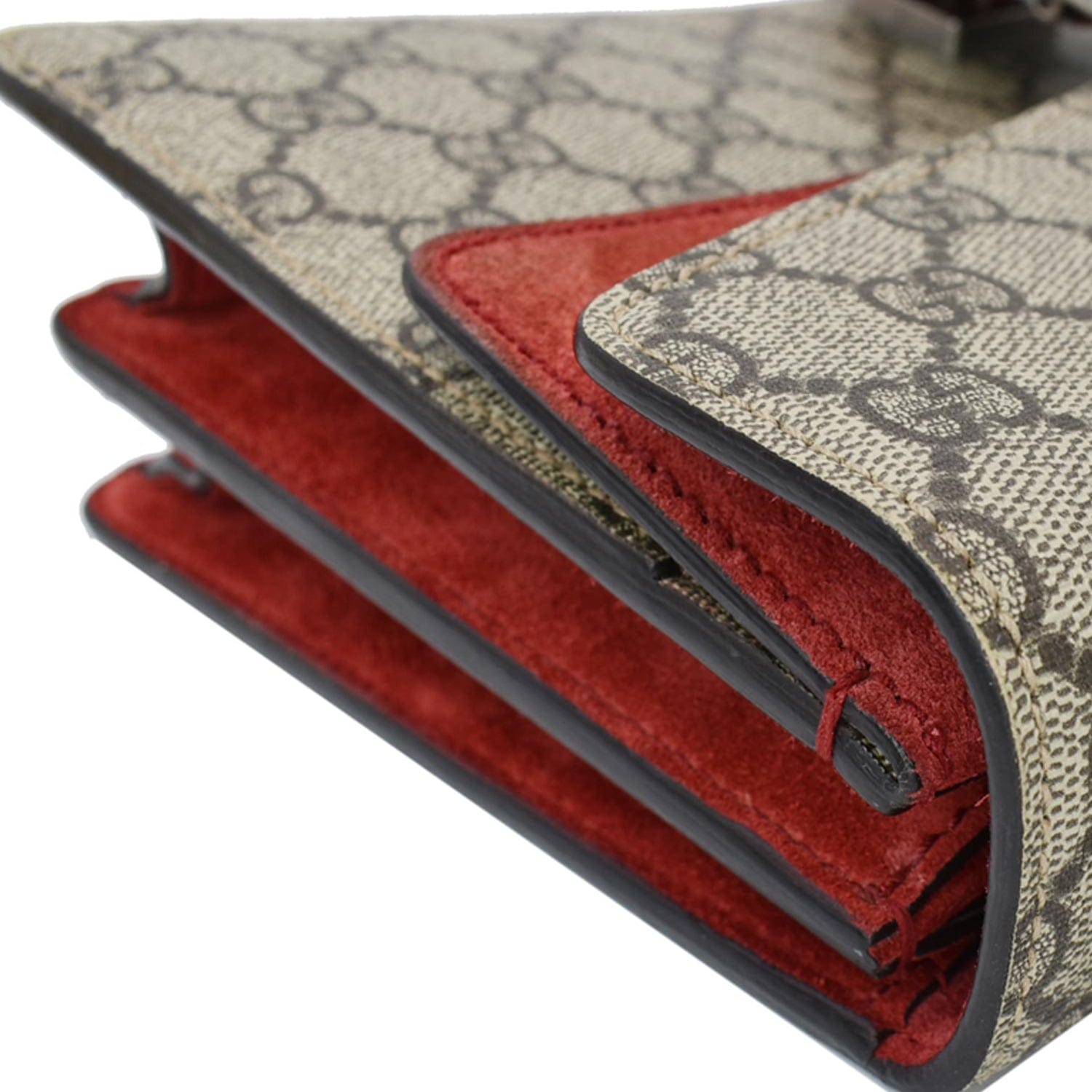 GUCCI Dionysus Small Gucci Supreme Canvas Shoulder Bag Beige 400249