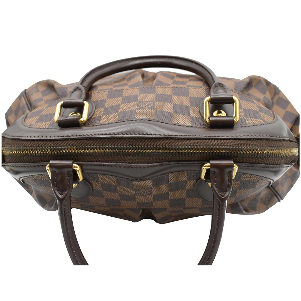 LOUIS VUITTON Trevi PM Damier Ebene Shoulder Bag Brown