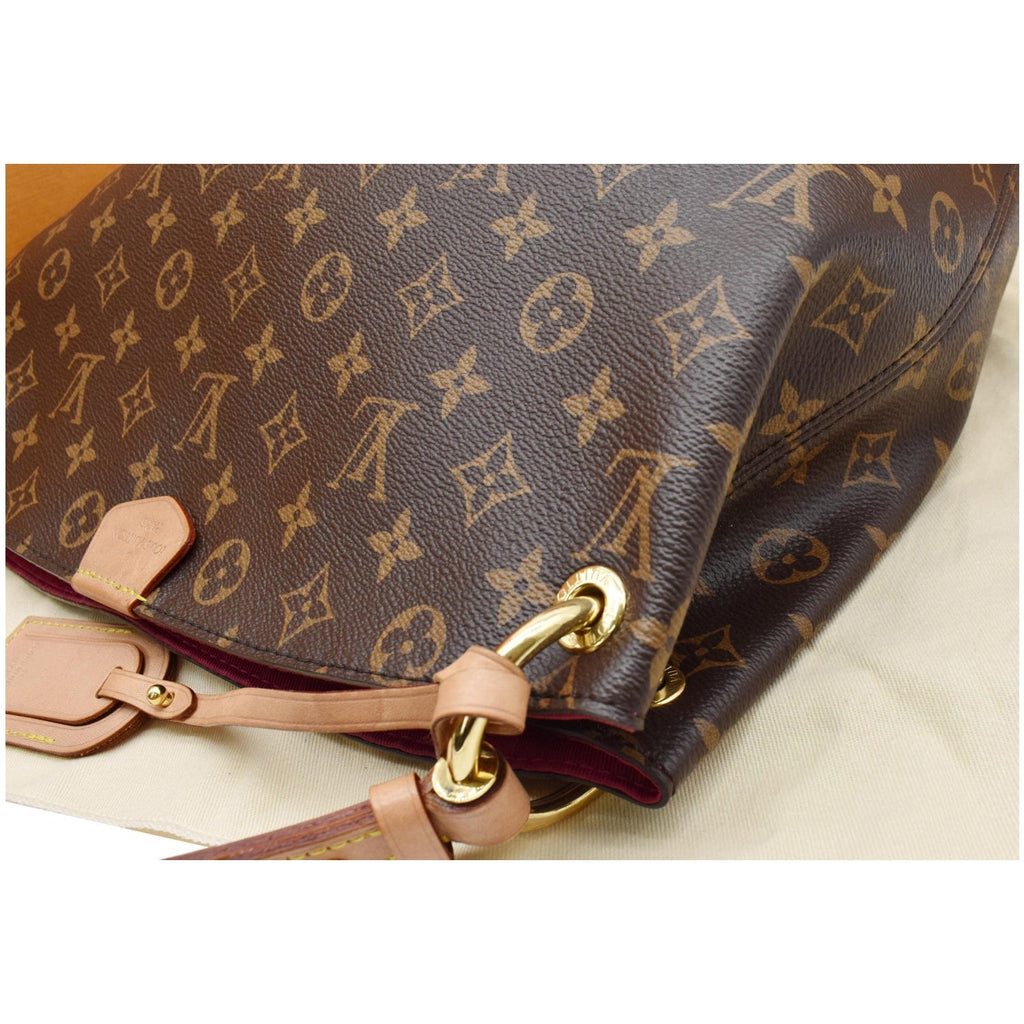 LOUIS VUITTON Graceful PM Monogram Canvas Shoulder Bag Brown