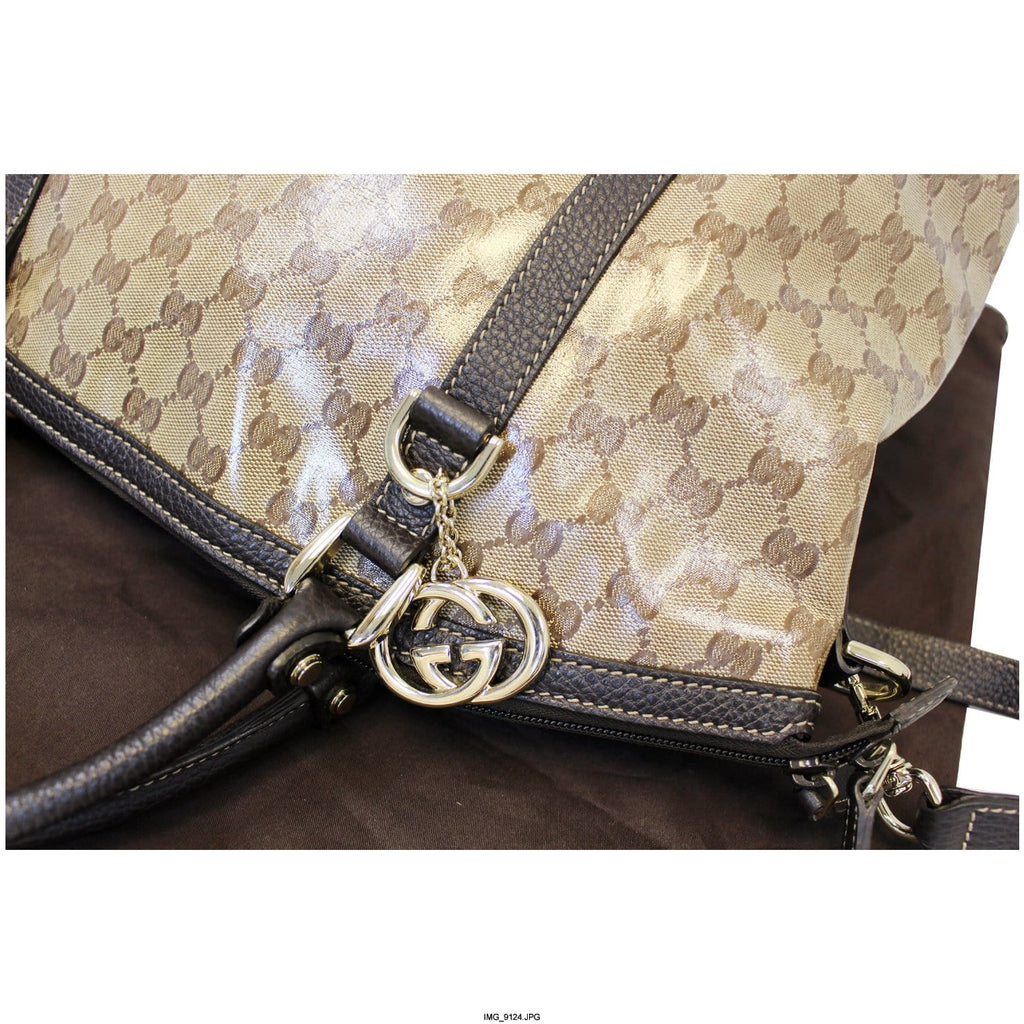 GUCCI Dome Crystal Monogram Large Gucci Shoulder Handbag 339551
