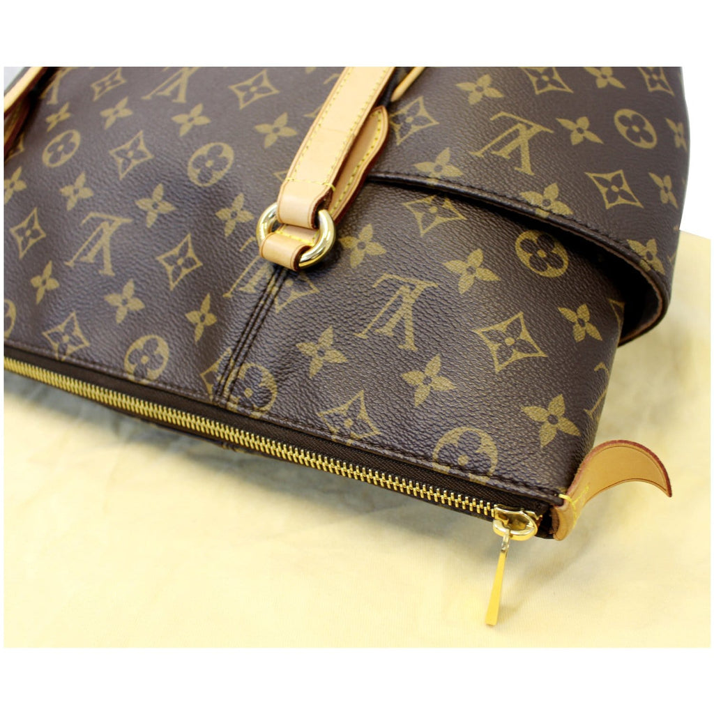 LOUIS VUITTON Totally GM Monogram Canvas Tote Shoulder Bag Brown