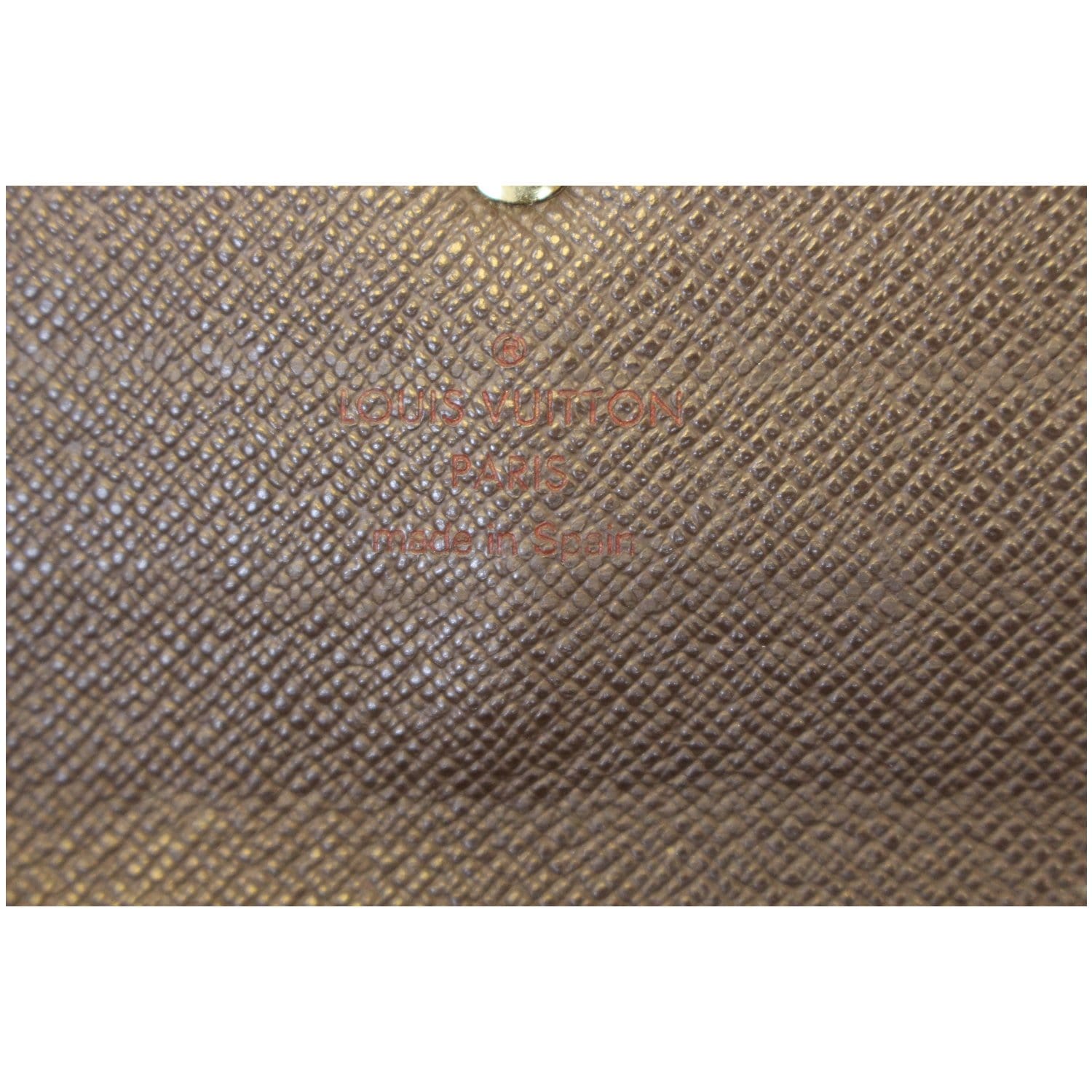 LOUIS VUITTON Damier Ebene Brown Sarah Wallet