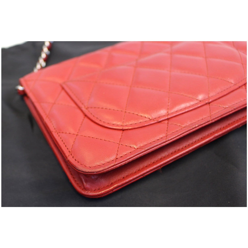 Chanel Wallet on Chain Quilted Leather Shoulder Crossbody Bag