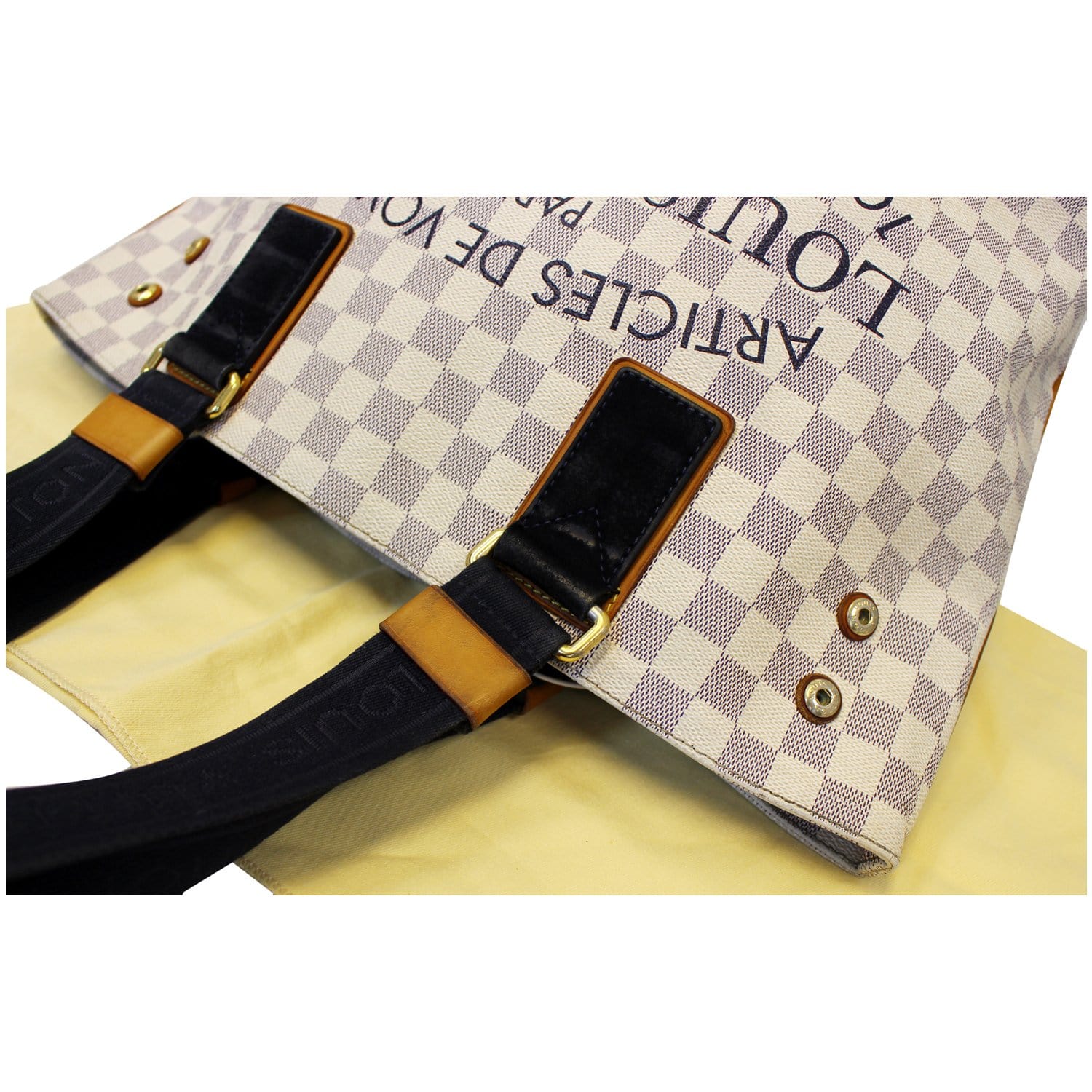 LOUIS VUITTON Cabas PM Damier Azur Beach Shoulder Bag