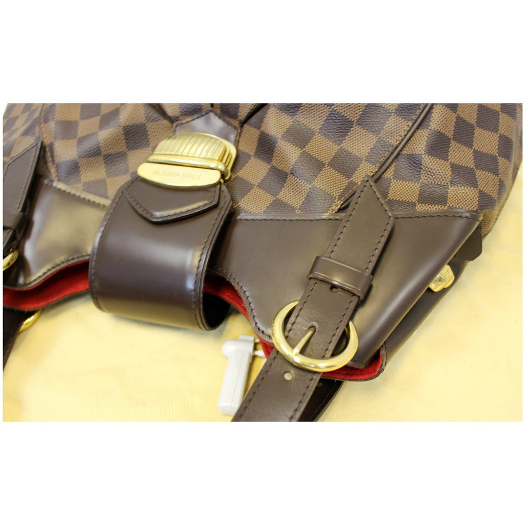 LOUIS VUITTON Sistina GM Damier Ebene Shoulder Handbag
