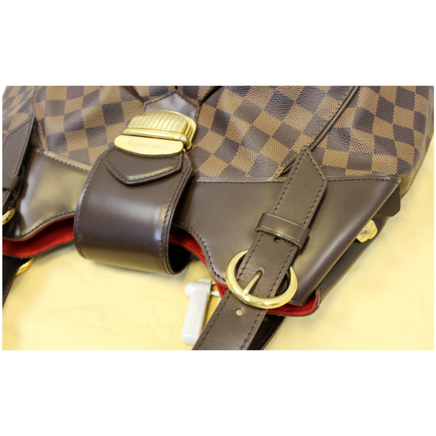 LOUIS VUITTON Sistina GM Damier Ebene Shoulder Handbag