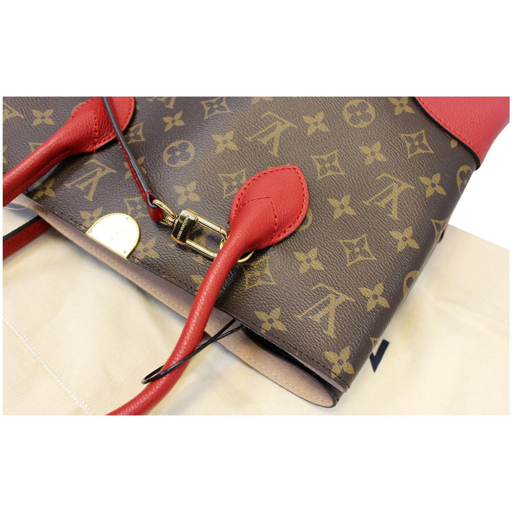 LOUIS VUITTON Flandrin Monogram Canvas Tote Shoulder Bag Cherry - 15% OFF