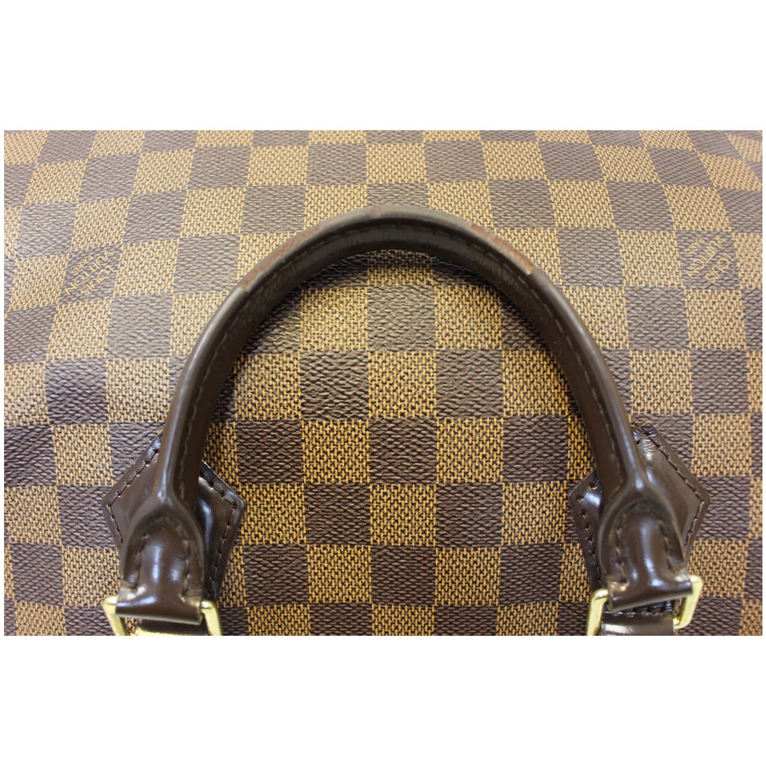 LOUIS VUITTON Damier Ebene Speedy 35 Bandouliere Shoulder Bag