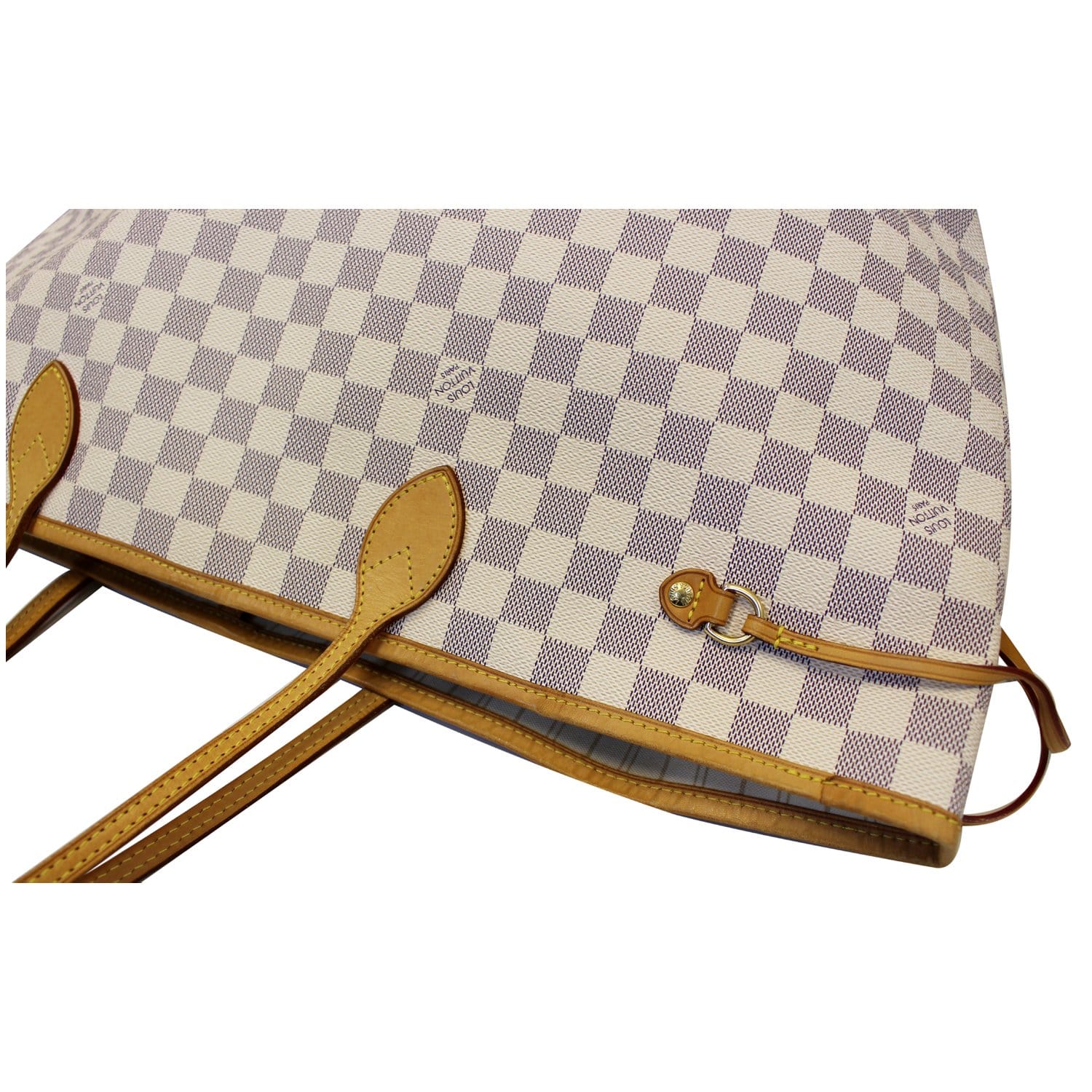 LOUIS VUITTON Neverfull GM Damier Azur Tote Shoulder Bag