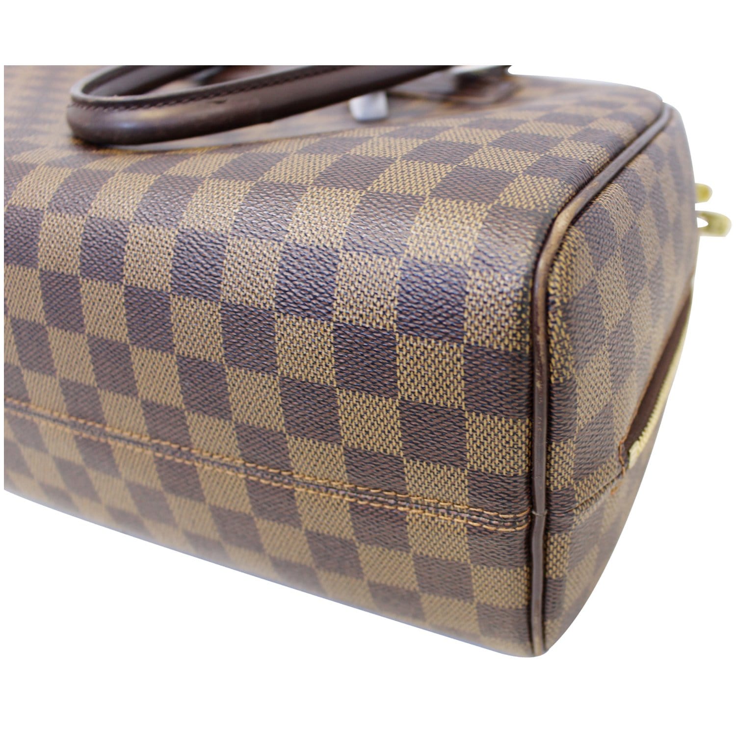 LOUIS VUITTON Nolita Damier Ebene Satchel Bag Brown