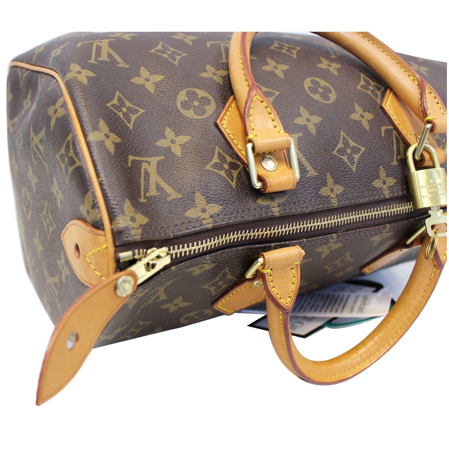 LOUIS VUITTON Speedy 30 Monogram Canvas Satchel Bag