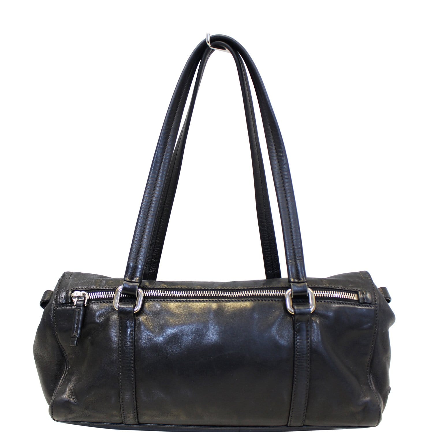 Prada Black  Leather Shoulder Bag