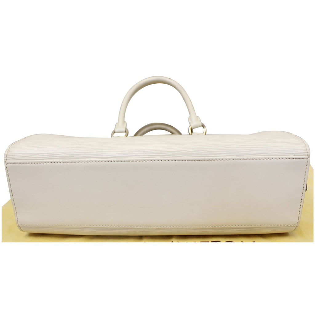 LOUIS VUITTON Pont Neuf PM Epi Leather Satchel Bag Ivory