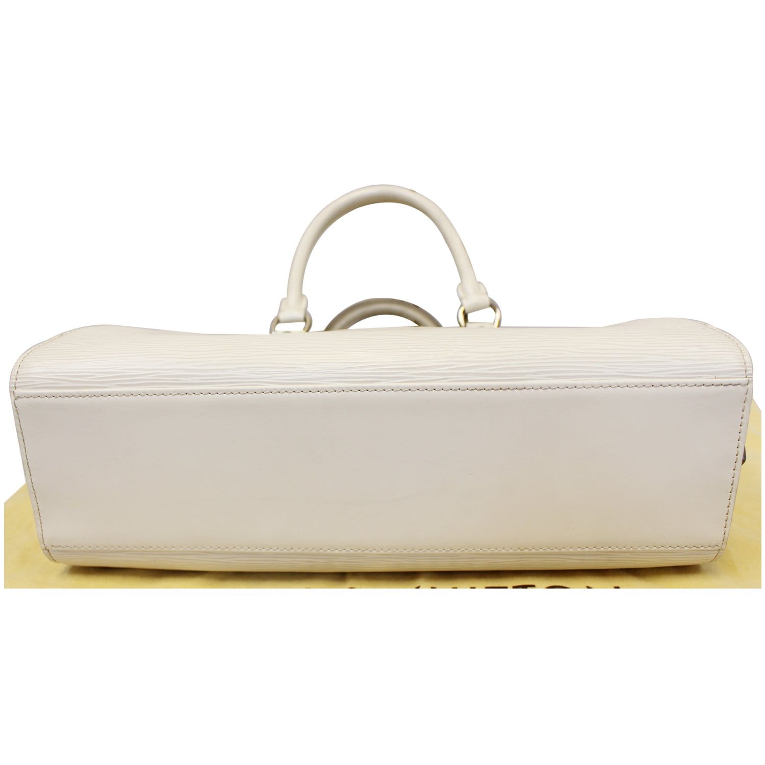 LOUIS VUITTON Pont Neuf PM Epi Leather Satchel Bag Ivory