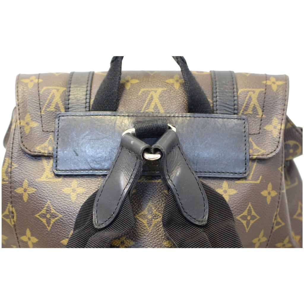 LOUIS VUITTON Christopher PM Monogram Macassar Canvas Backpack Bag