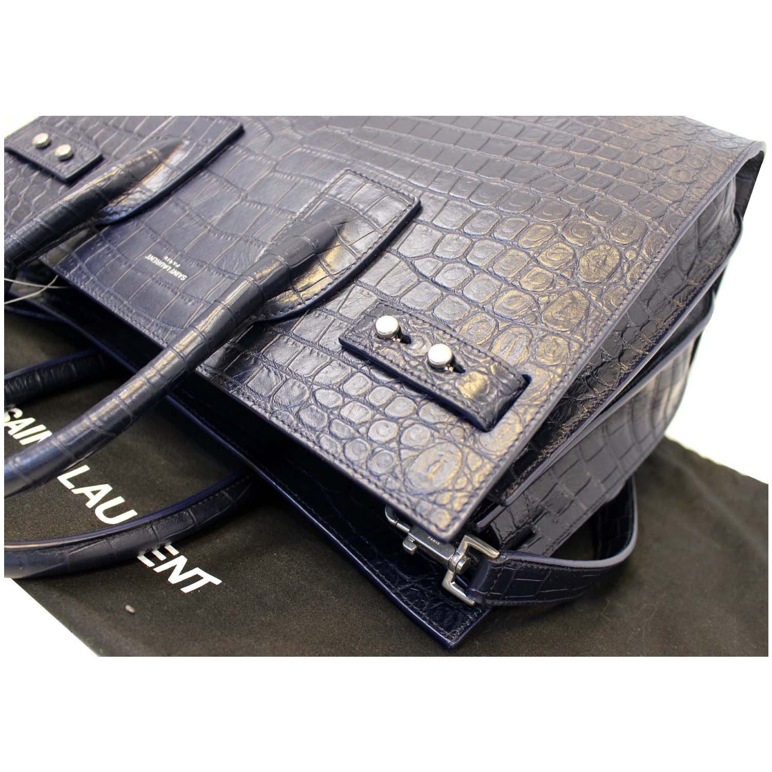 YVES SAINT LAURENT Sac de Jour Small Caviar Leather-Embossed Satchel Bag