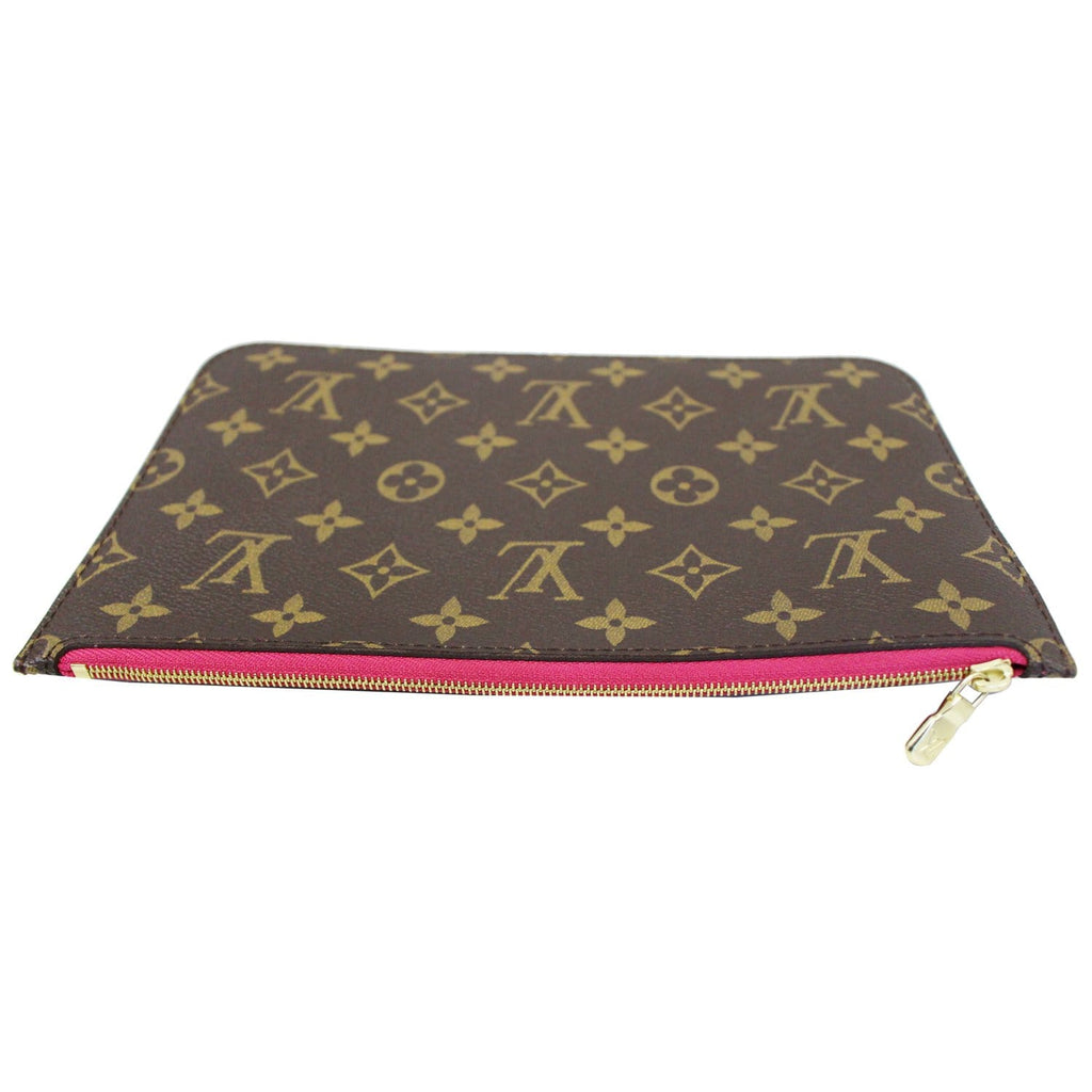 LOUIS VUITTON Pochette Wristlet Pouch Monogram Canvas Neverfull