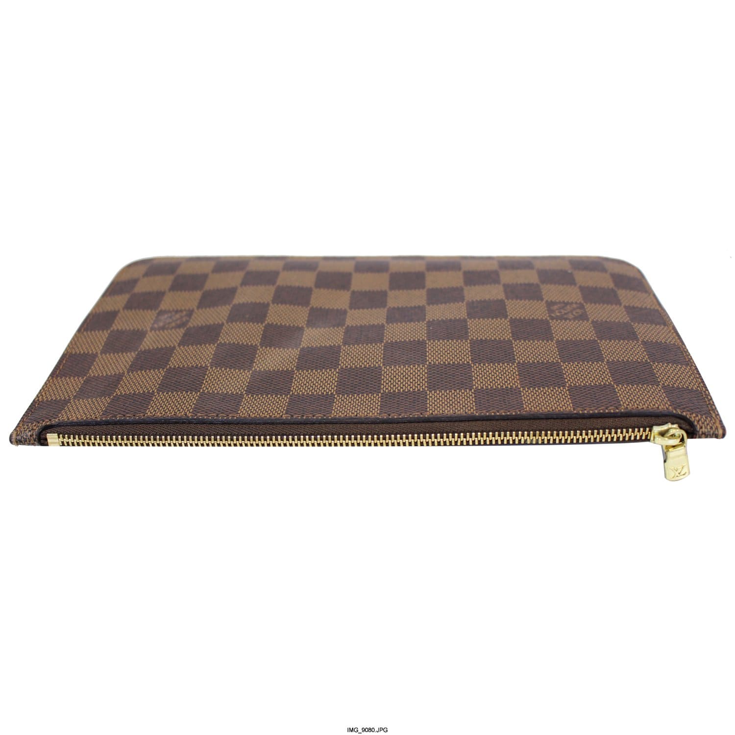 LOUIS VUITTON Pochette Wristlet Pouch Damier Ebene Neverfull MM