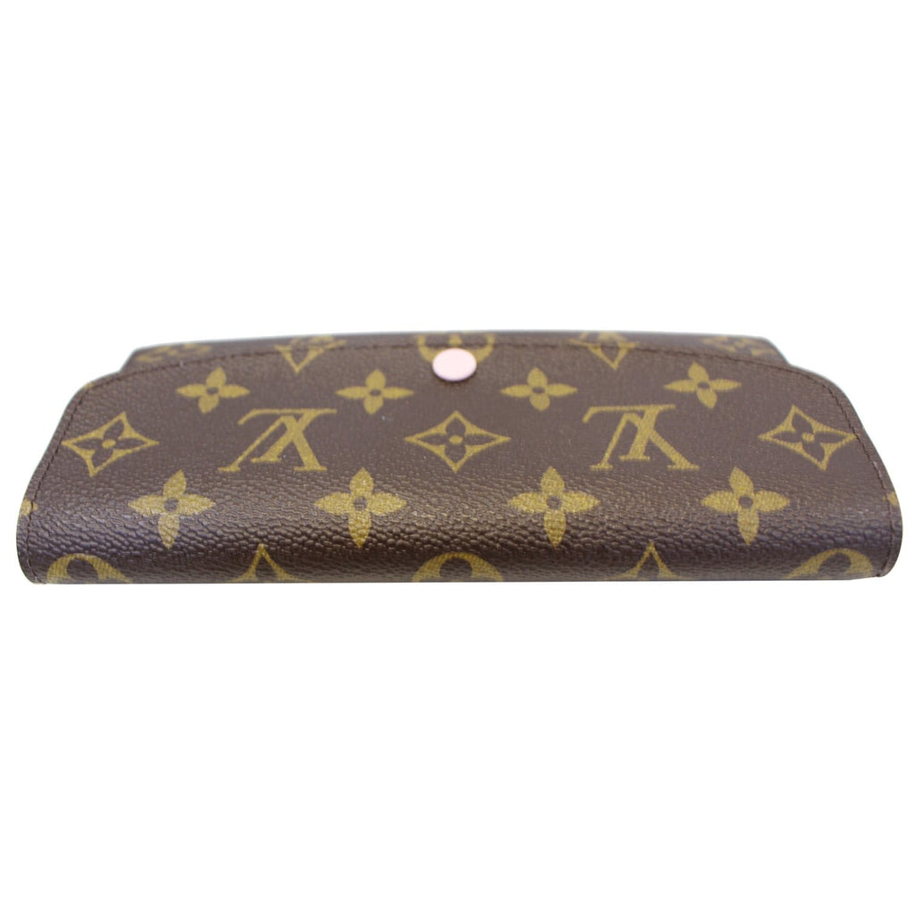 LOUIS VUITTON Emilie Monogram Canvas Wallet Rose Ballerine