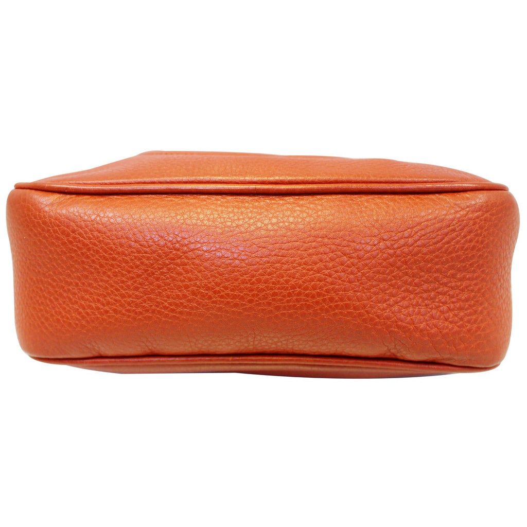 GUCCI Soho Disco Pebbled Leather Small Crossbody Bag