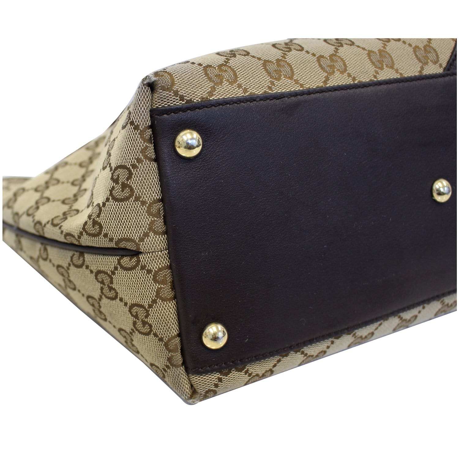 GUCCI New Britt Medium Monogram Canvas Tote Shoulder Bag