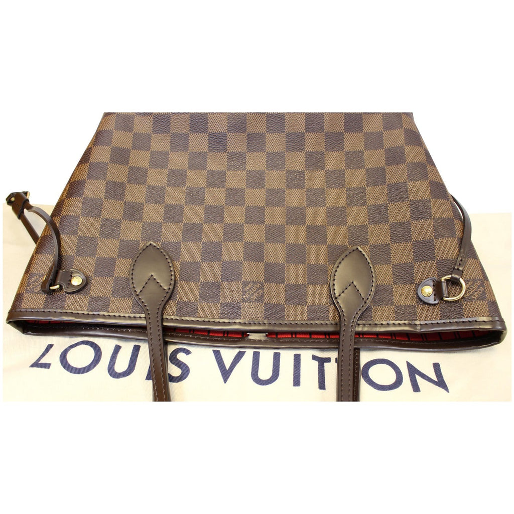 LOUIS VUITTON Neverfull PM Damier Ebene Tote Shoulder Bag