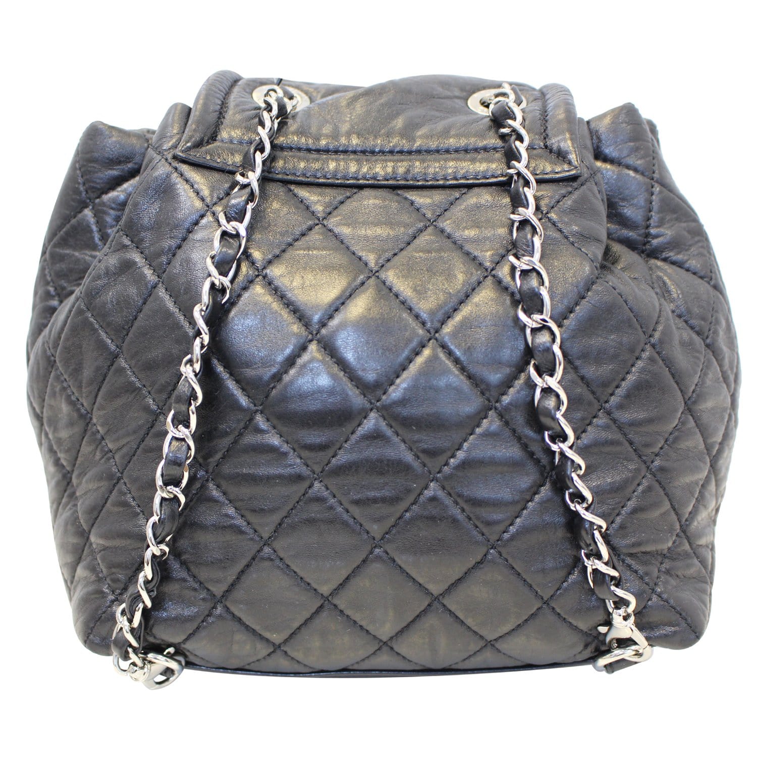 Chanel Beijing 2 in 1 Black Quilted Leather Backpack Bag