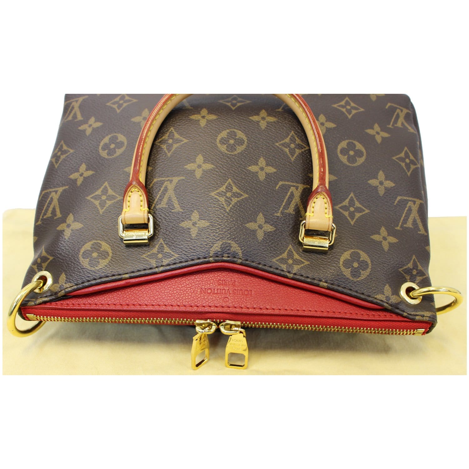 LOUIS VUITTON Nano Pallas Monogram Canvas Shoulder Crossbody Bag