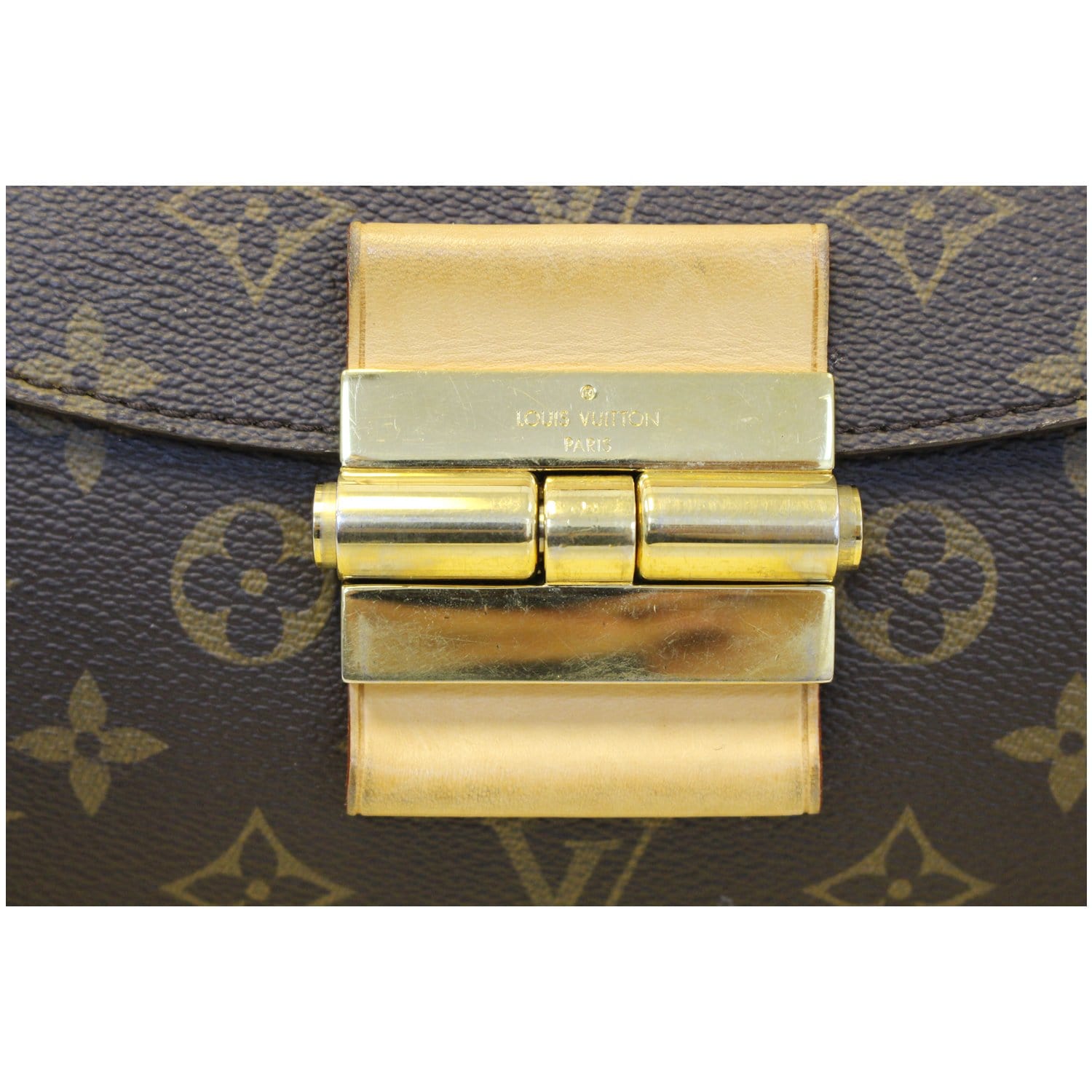 LOUIS VUITTON Olympe Camel Monogram Canvas Satchel Shoulder Bag