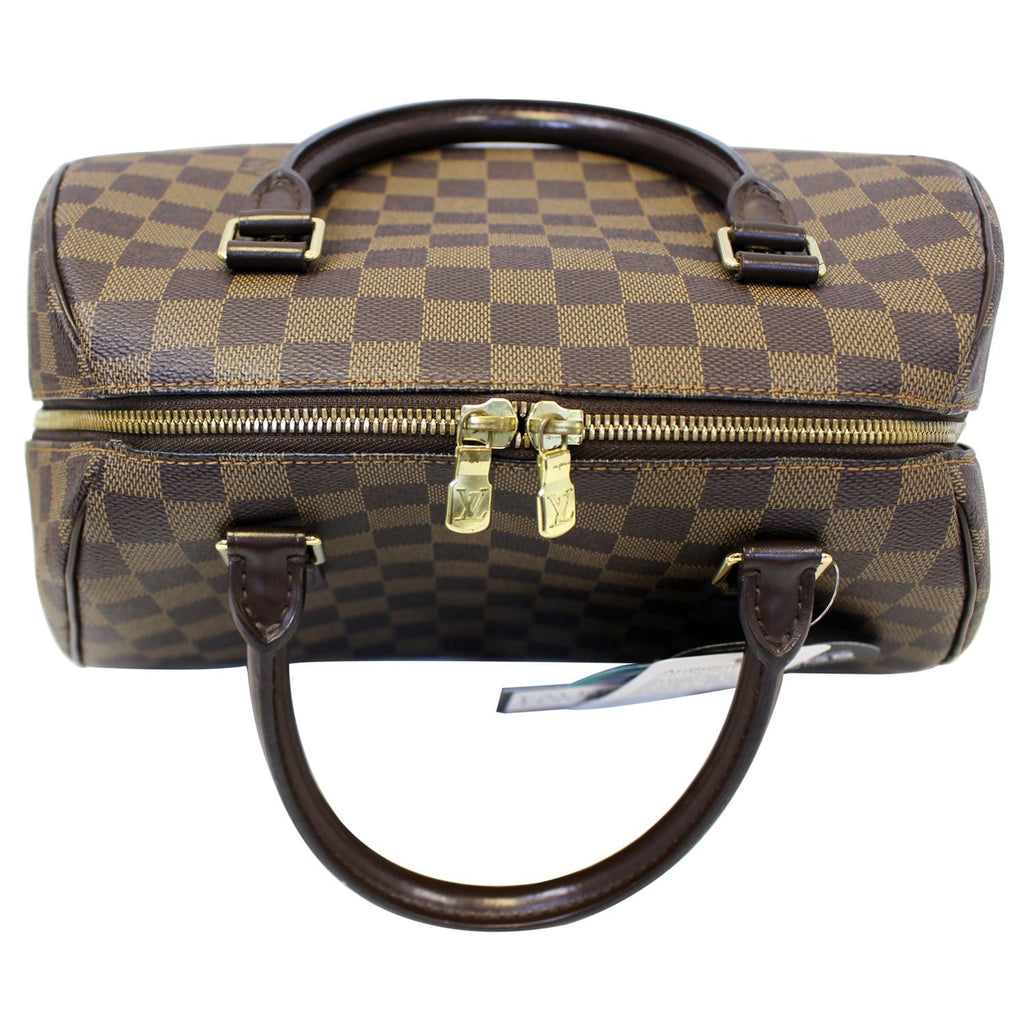LOUIS VUITTON Ribera MM Damier Ebene Brown Satchel Bag