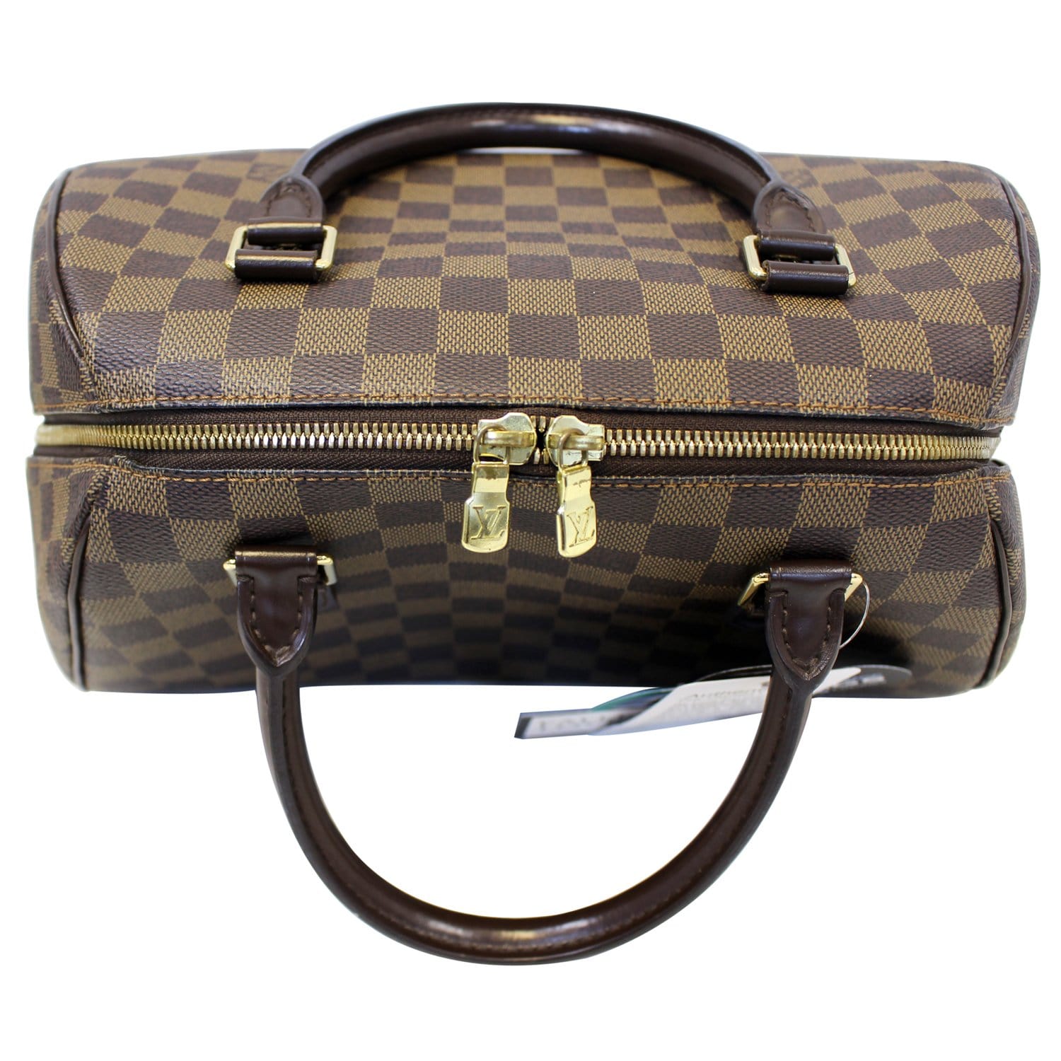 LOUIS VUITTON Ribera MM Damier Ebene Brown Satchel Bag