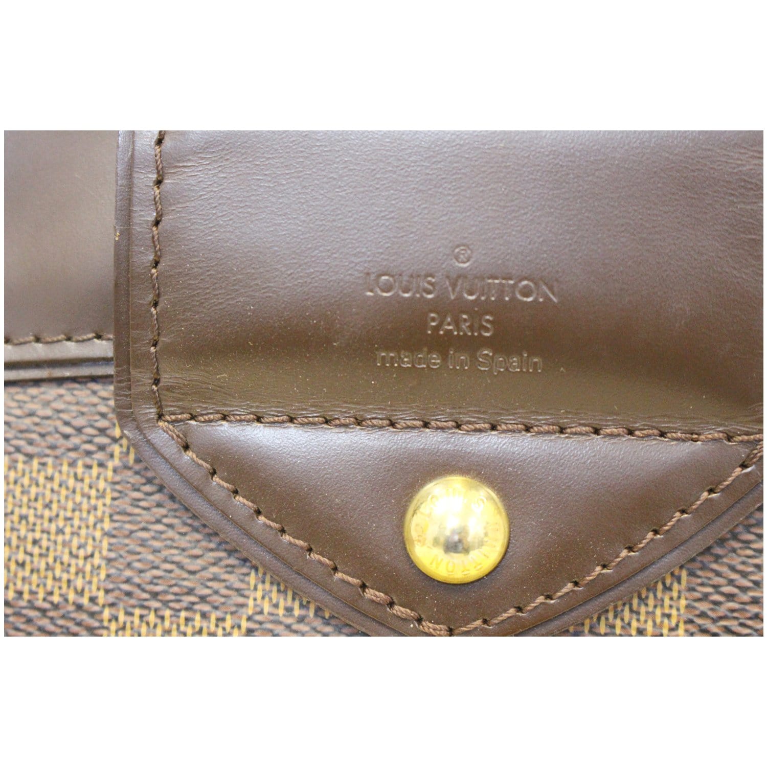 LOUIS VUITTON Sistina GM Damier Ebene Shoulder Handbag