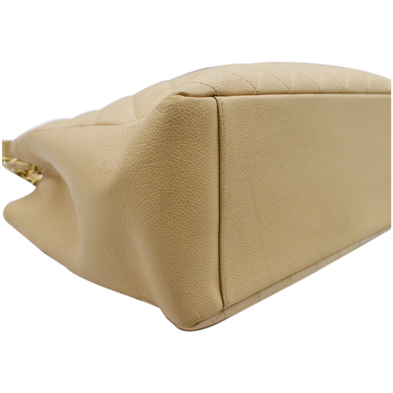 Chanel Grand Shopping GST Caviar Leather Tote Bag Beige