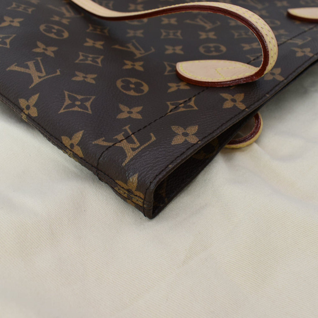 LOUIS VUITTON Carry it Monogram Canvas Shoulder Bag Brown