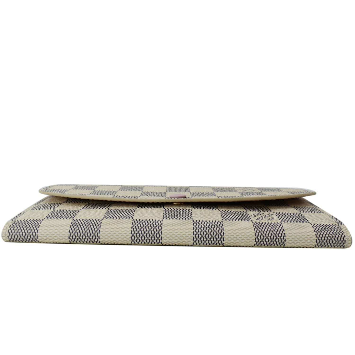 LOUIS VUITTON Sarah Damier Azur Wallet White