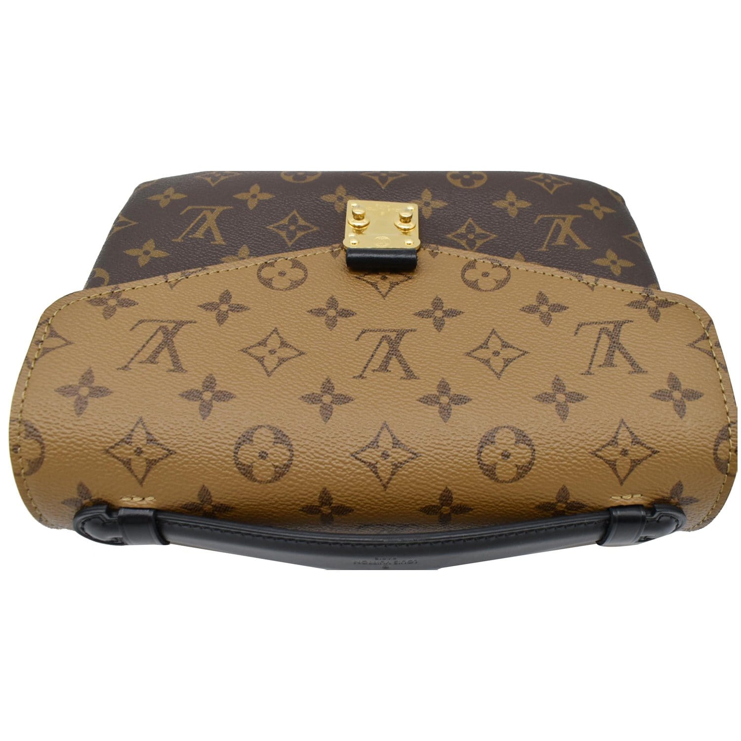LOUIS VUITTON Metis Pochette Reverse Monogram Canvas Crossbody Bag Brown