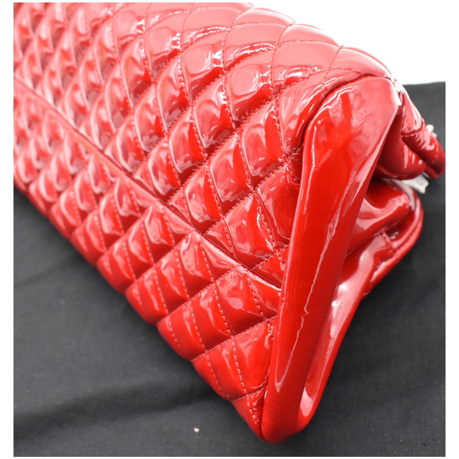 Chanel Just Mademoiselle New 1:1 Rep Leather Bowling Bag Red