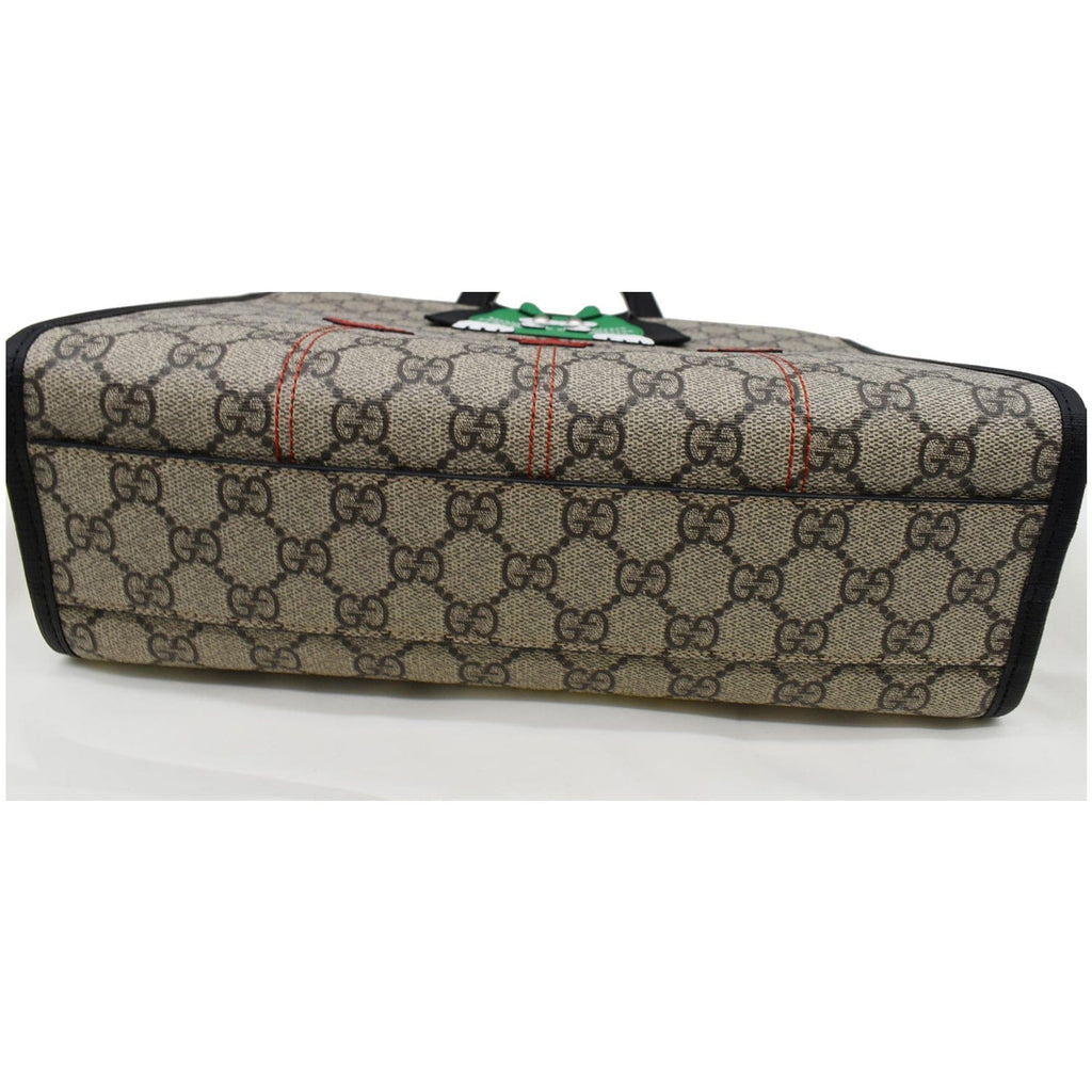 GUCCI ChildrenÂs Cat Printed Gucci Canvas Tote Bag Beige 645290
