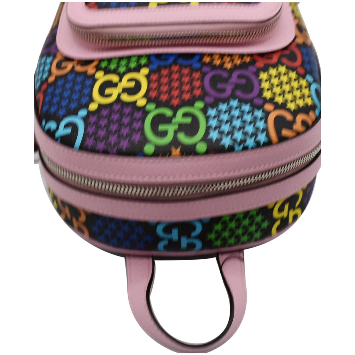 GUCCI Psychedelic Gucci Supreme Monogram Canvas Backpack Bag Multicolor 601296