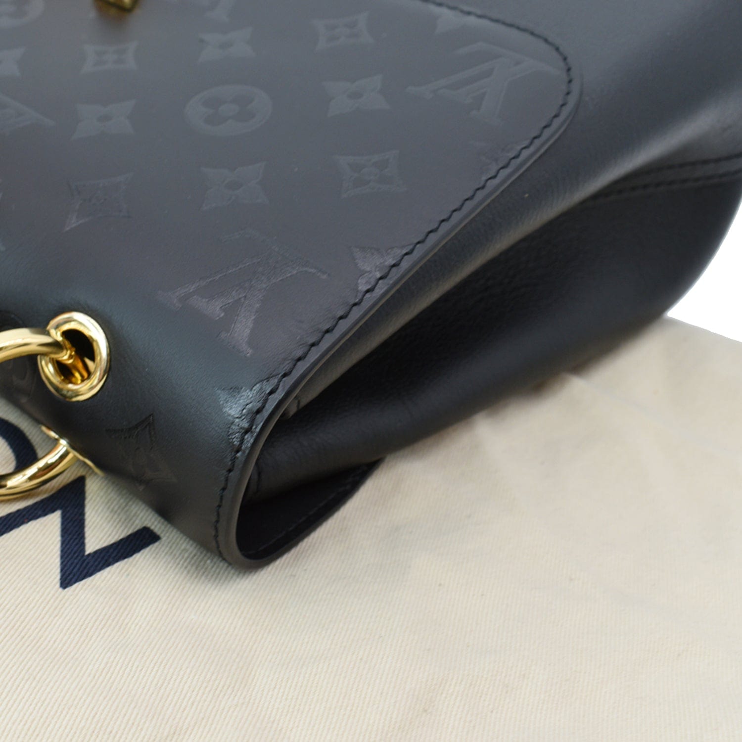 LOUIS VUITTON Very One Handle  Monogram Shoulder Bag Black