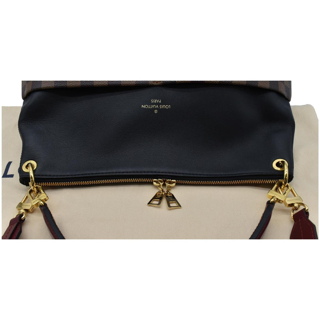 LOUIS VUITTON Maida Damier Ebene Hobo Shoulder Bag Noir