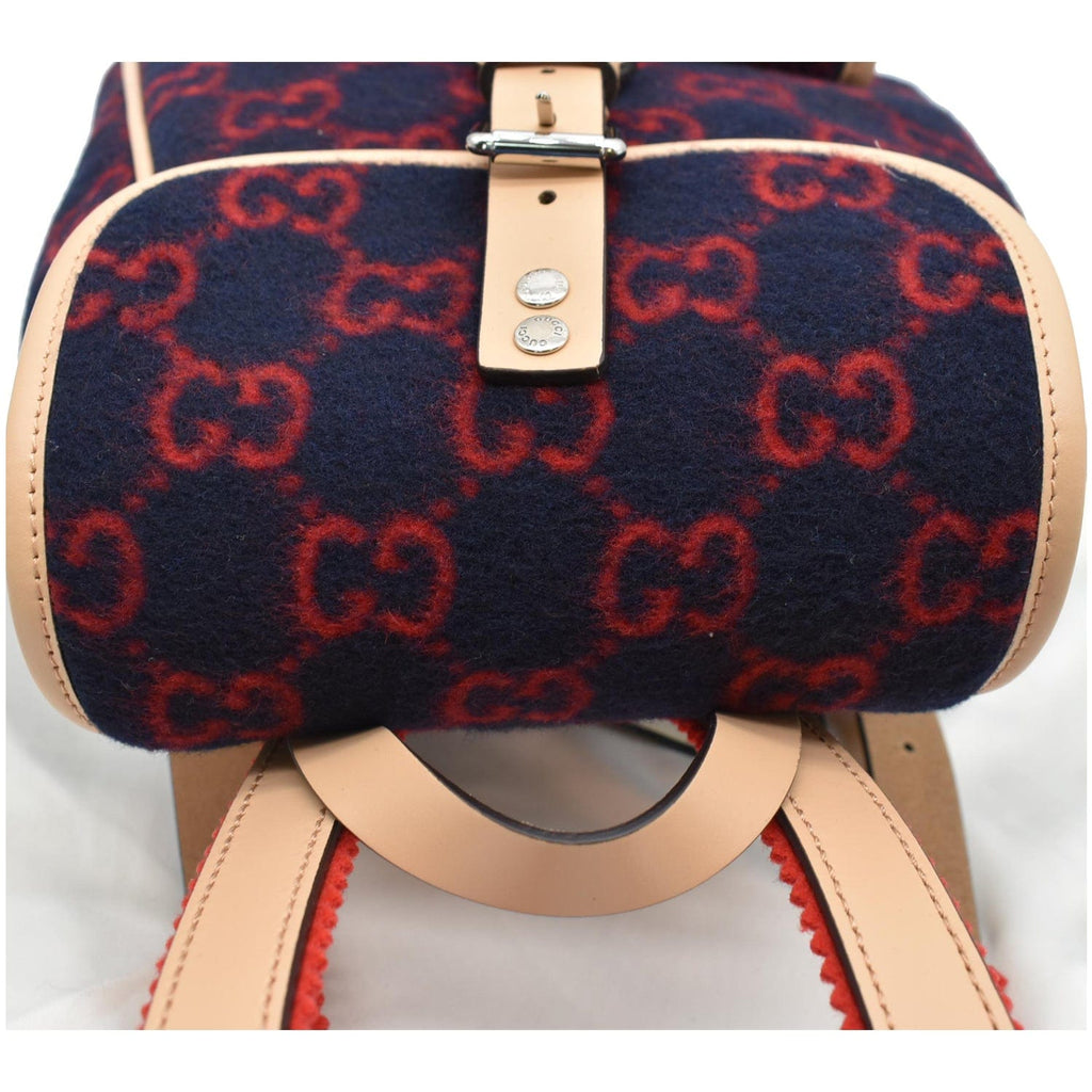 GUCCI Children's Gucci Supreme Wool Backpack Red 406398